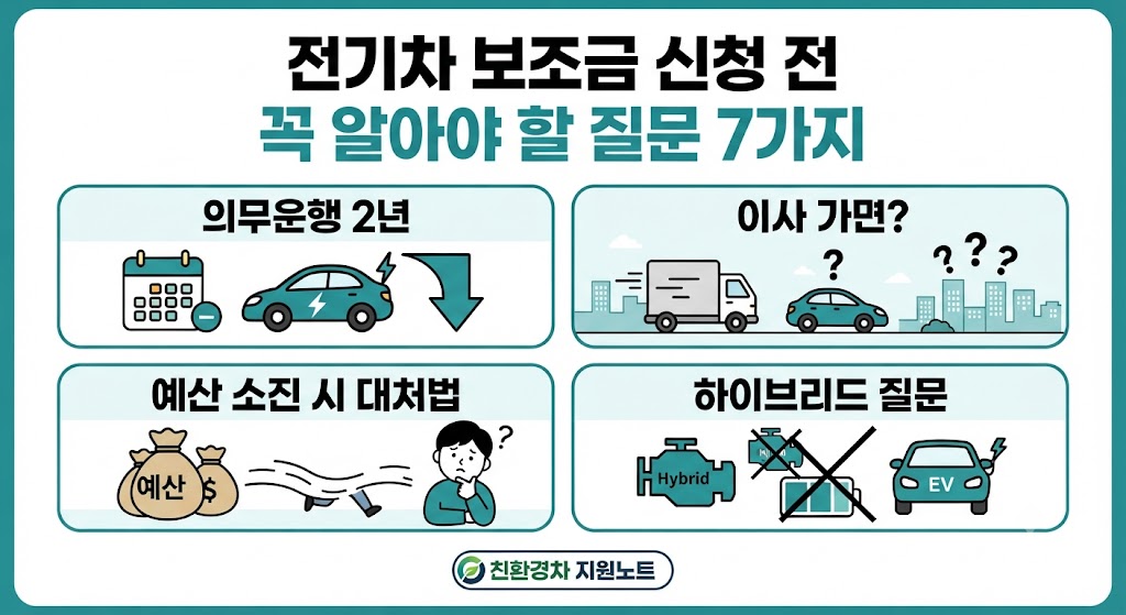 2026 전기차 보조금 신청 전 꼭 확인｜의무운행 2년&middot;이사&middot;매각&middot;예산 소진 총정리 관련사진