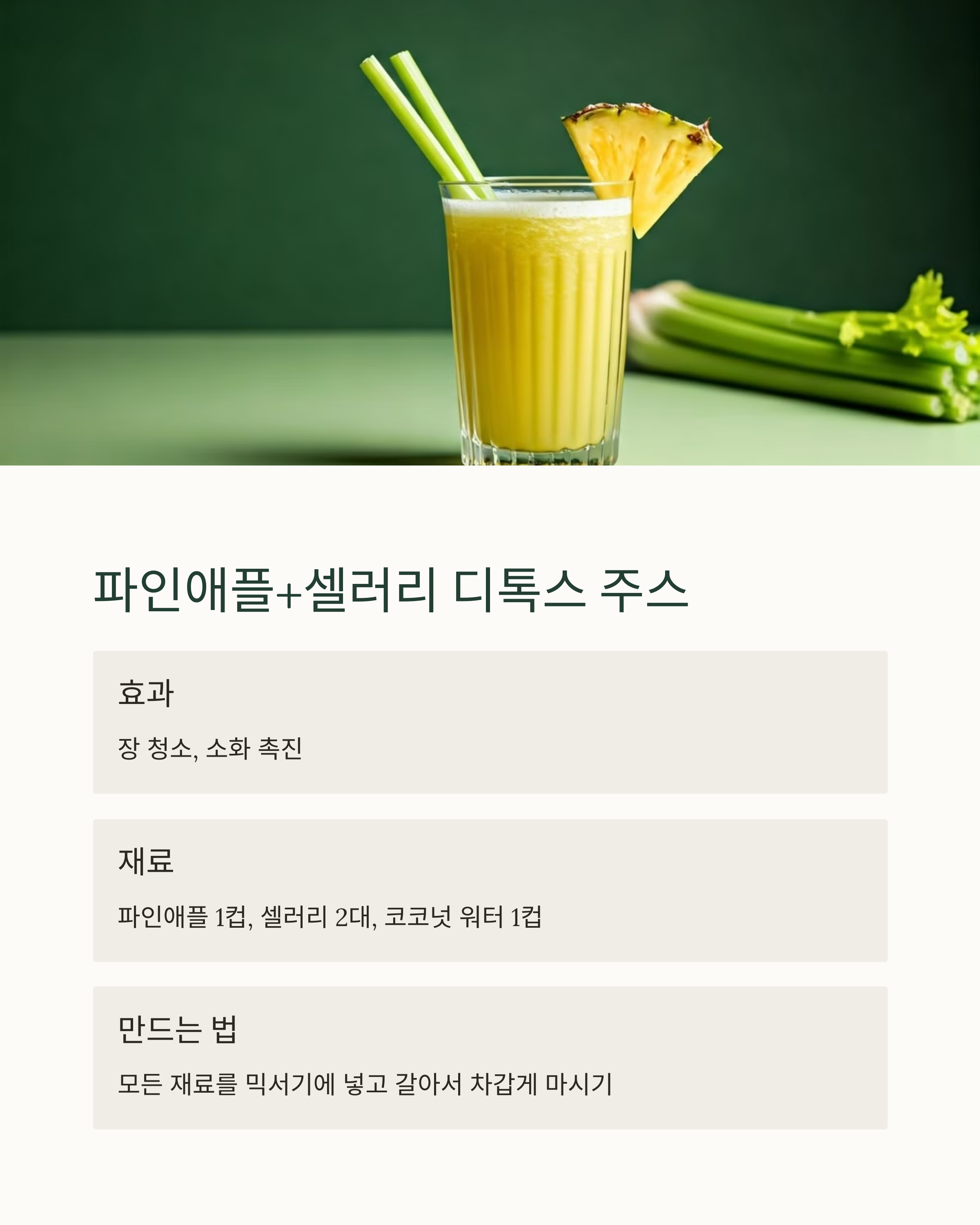 2025 봄 디톡스 주스 🌿: 체내 해독과 다이어트에 좋은 레시피 5가지!