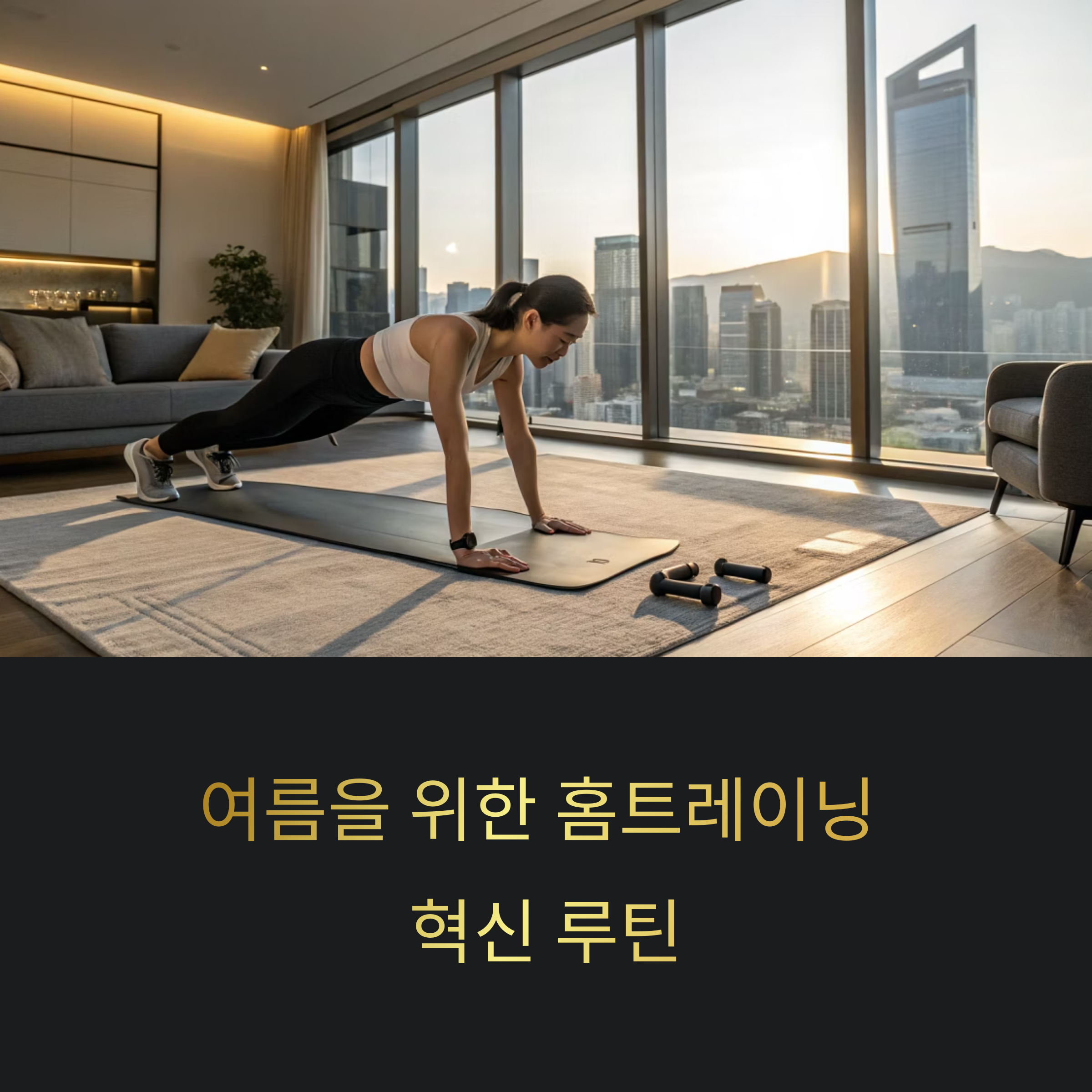 여름 앞둔 6월, 홈트레이닝으로 완성하는 몸매 혁신 루틴