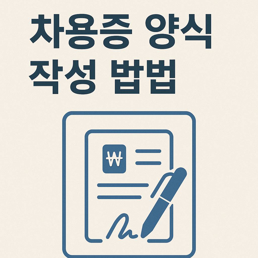 차용증 양식 썸네일