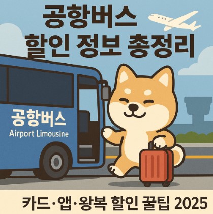 공항버스 할인 정보 총정리 ❘ 카드·앱·왕복 할인 꿀팁 2025