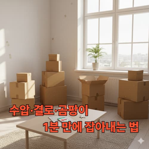 3월 신학기 원룸 이사 필수 체크리스트: 수압부터 결로까지