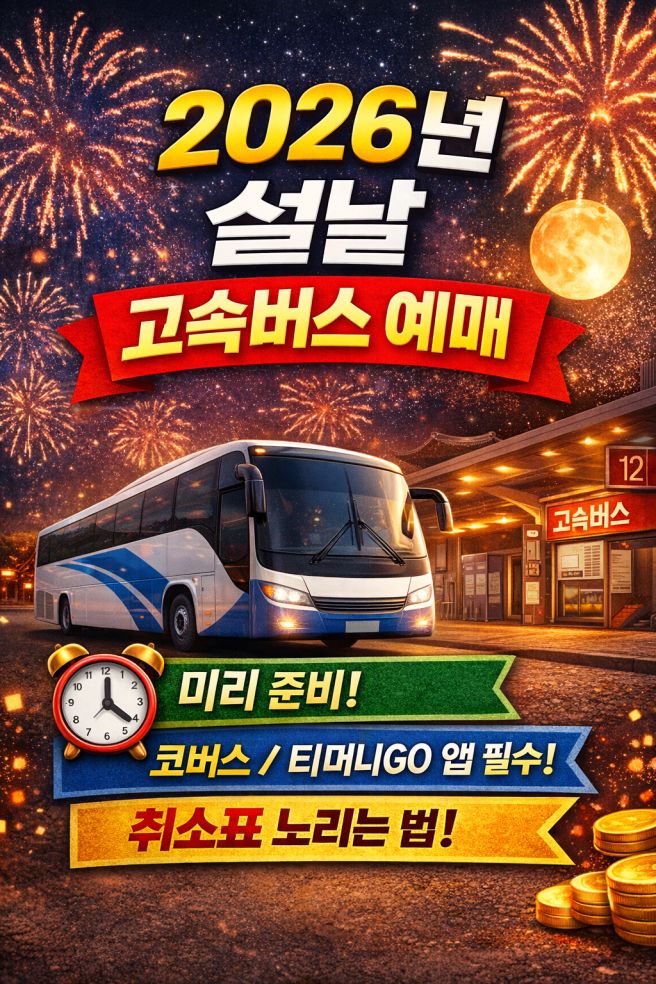 티머니 설날 고속버스 예매
