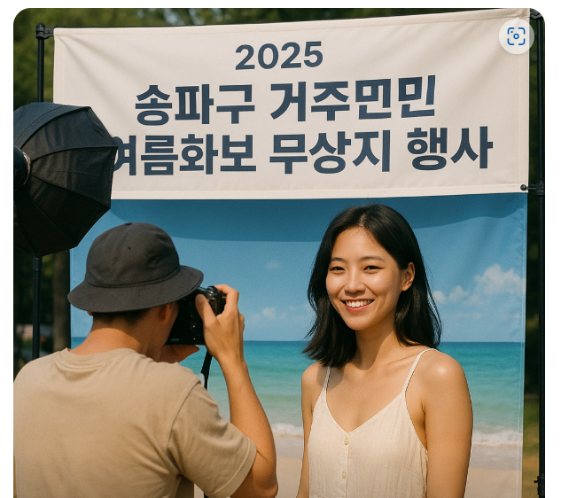 2025년 송파구 여름화보 무상지원
