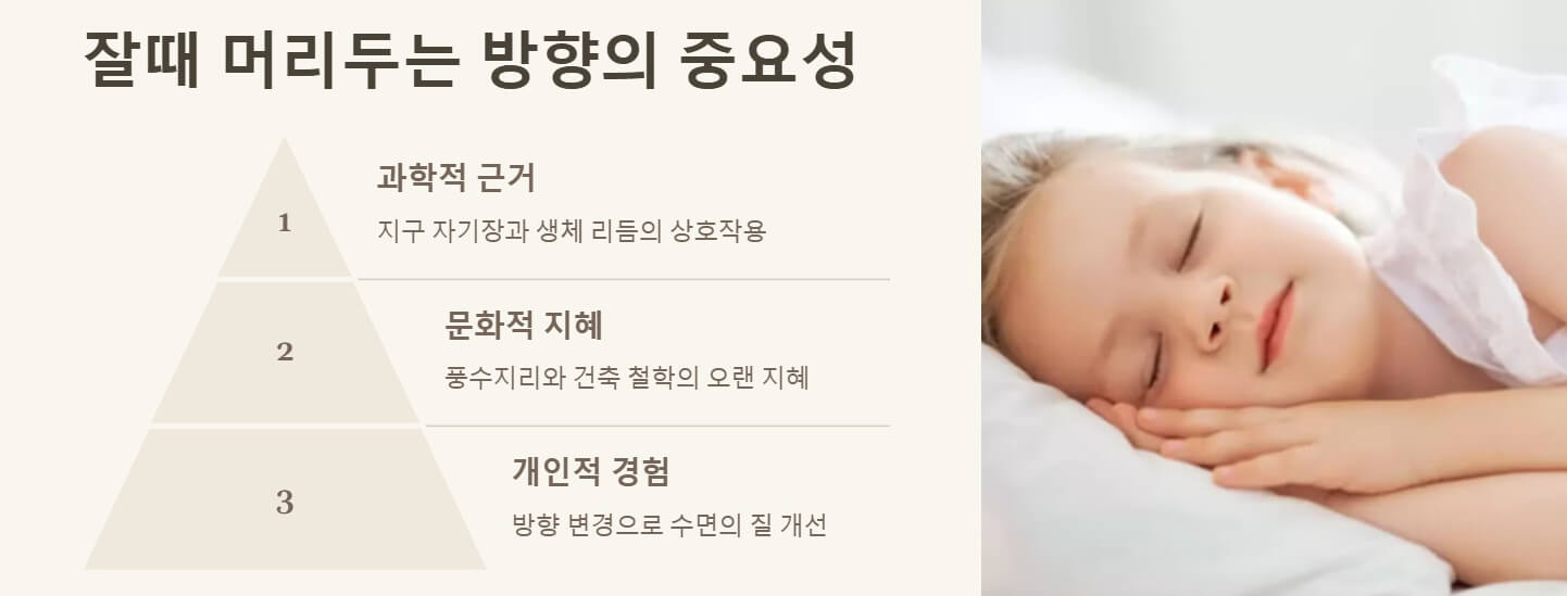 잘때 머리두는 방향