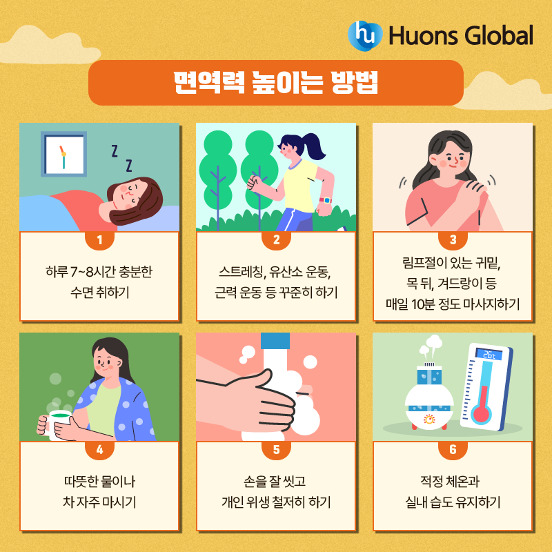 면역력 높이는 방법