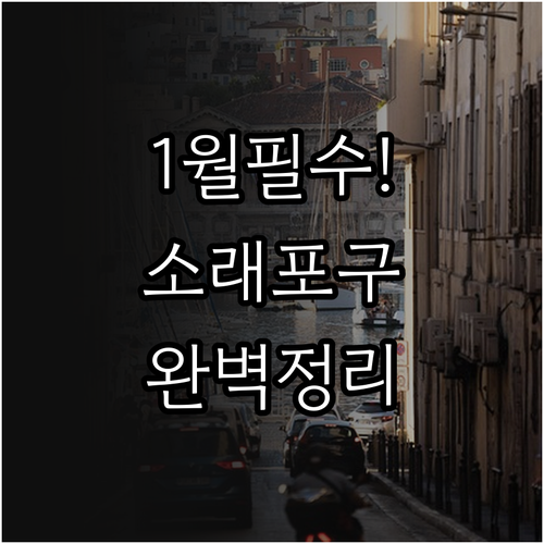 인천 남동구 1월 추천 여행지 소래포..