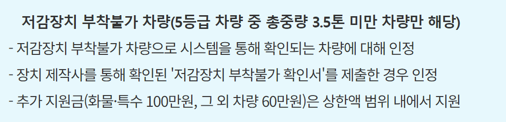 노후 경유차 조기폐차 대상차량확인 및 지원금 신청방법