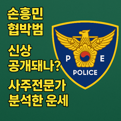 손흥민 협박범, 사주로 보니 충격적인 공통점이… 흉성 운이란 이런 것