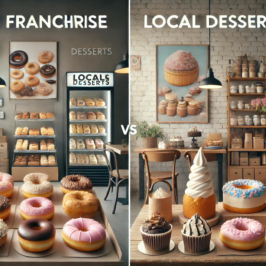프랜차이즈 vs 로컬 디저트