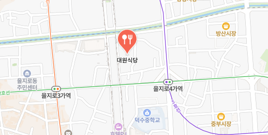 을리로 야장 대원식당 위치