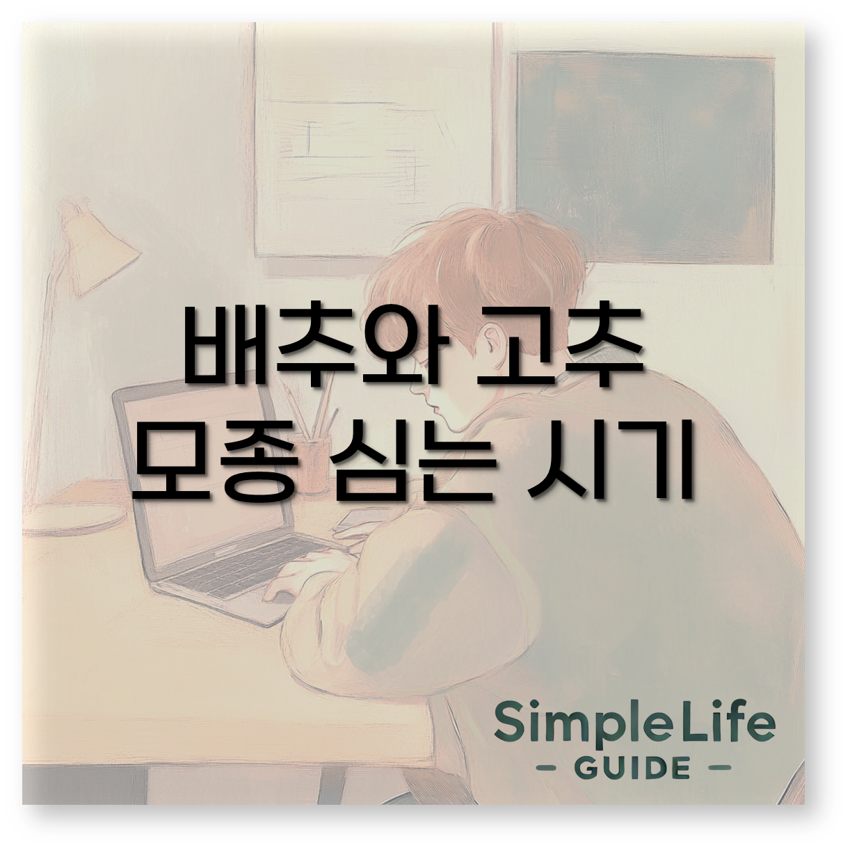 고추 모종 심는 시기