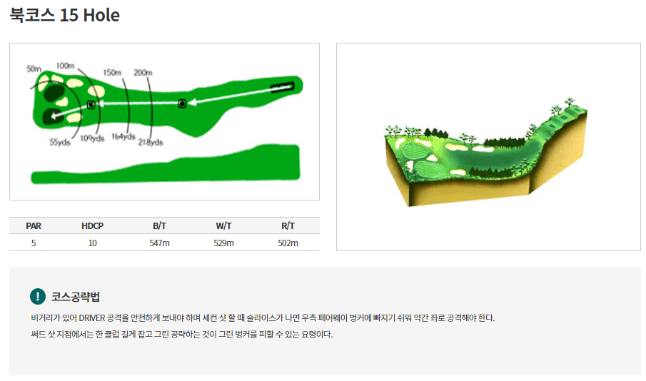 통도파인이스트 컨트리클럽 북코스 15