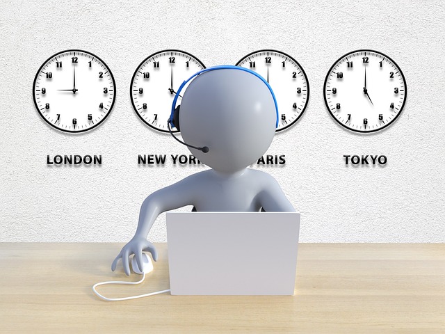 시계 시각 서비스센터 직원의 캑릭터