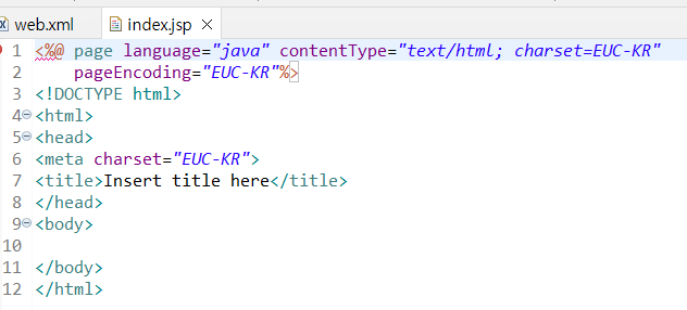 생성된 jsp 파일 내용