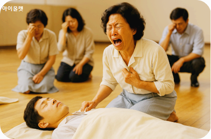 자식을 잃은 어머니들의 울음