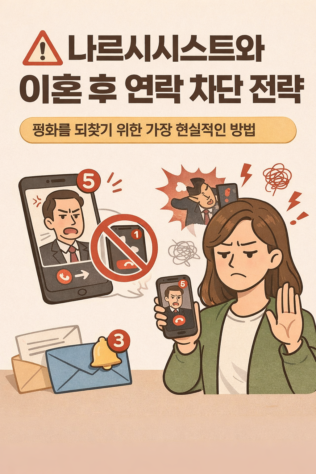 나르시시스트와 이혼 후 연락 차단하기