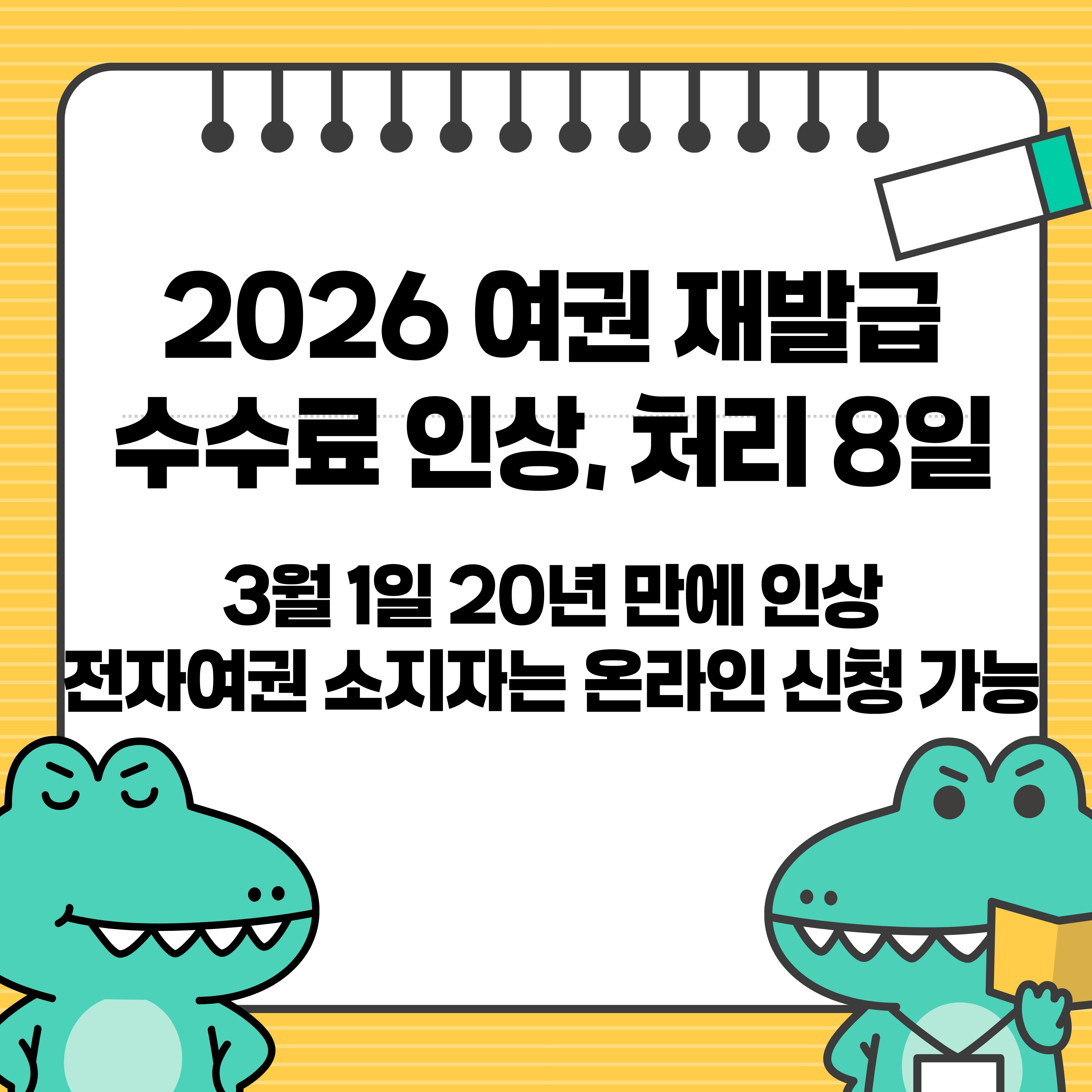 2026 여권 재발급 수수료 온라인 신청
