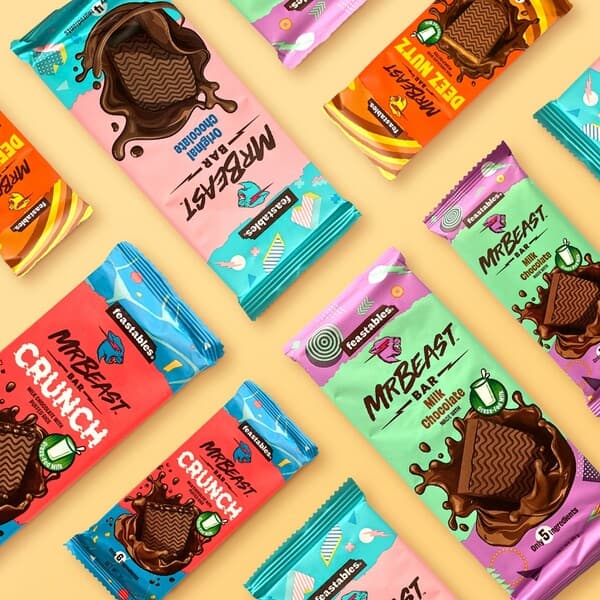 세계 구독자 1위 유튜버 '미스터 비스트'의 초콜릿 브랜드 '피스터블(Feastables)'