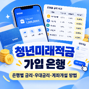 2026 청년미래적금 2차 신청 가입 은행 은행별 금리 우대금리 계좌개설 방법