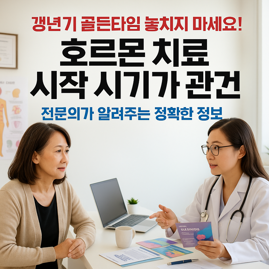 갱년기 호르몬 치료, 언제가 골든타임일까?