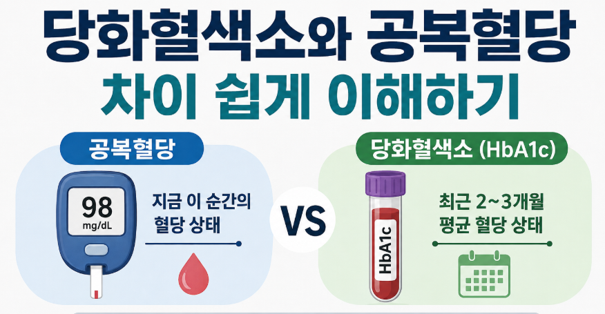당화혈색소 vs 공복혈당 차이 총정리