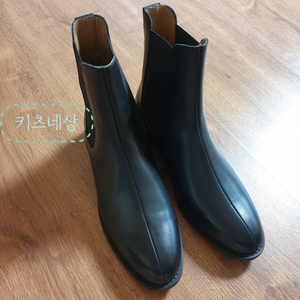 로맨틱무브 우먼 앵클 첼시부츠 검정 R21W154 외관