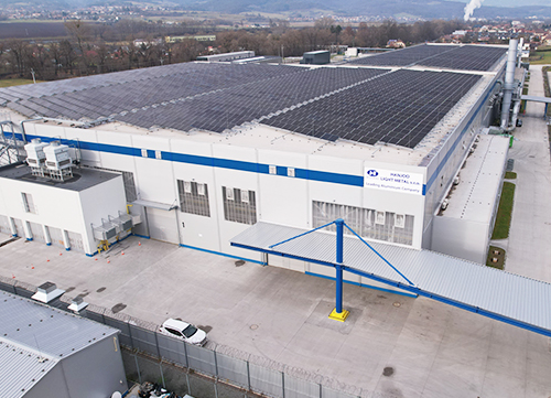 한주라이트메탈 슬로바키아 공장 전경