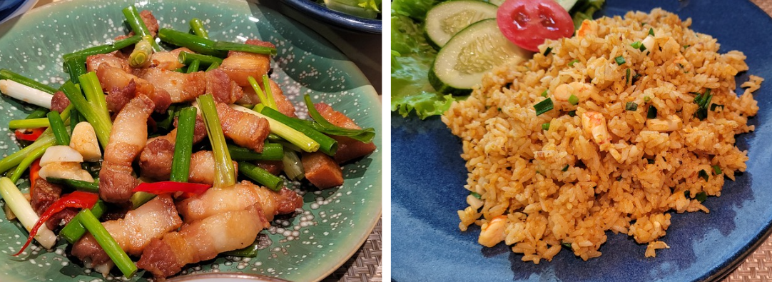 킴레스토랑 돼지고기볶음, 새우볶음밥