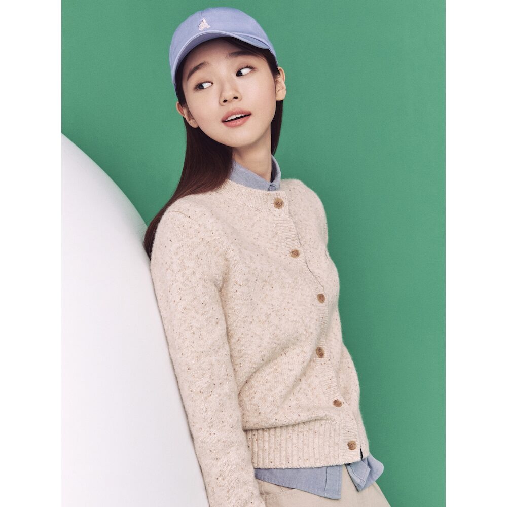 빈폴레이디스 그린 빈폴 Green BP 울 캐시미어 카디건 BF295AN21A