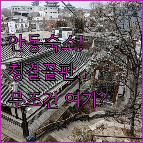 안동 한국국학진흥원 근처 숙소 추천 ..