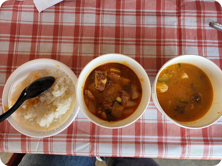밥과 된장찌게, 김치찌게