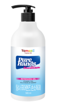 탐사 퓨어 핸즈 에탄올 70% 손소독제, 500ml, 1개