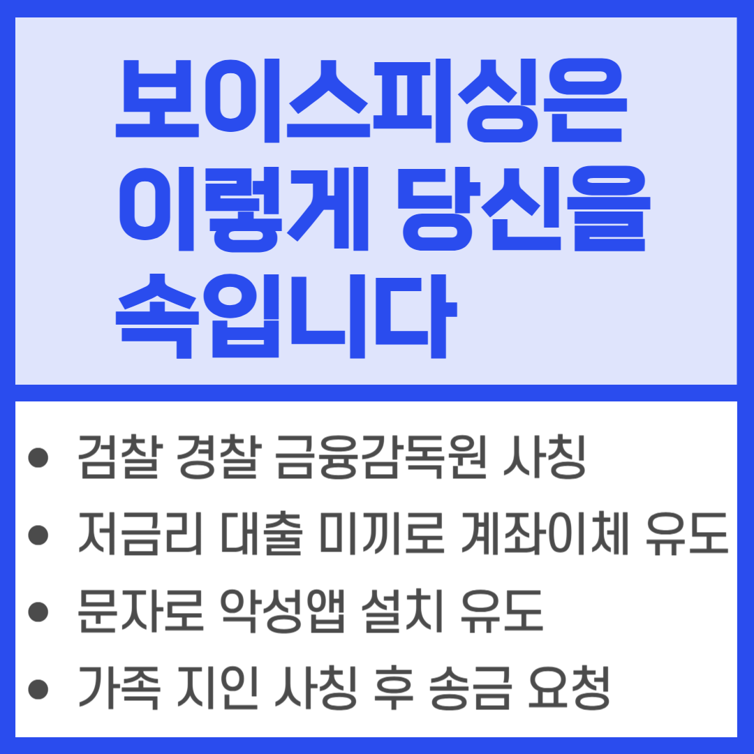 보이스피싱은 이렇게 당신을 속입니다