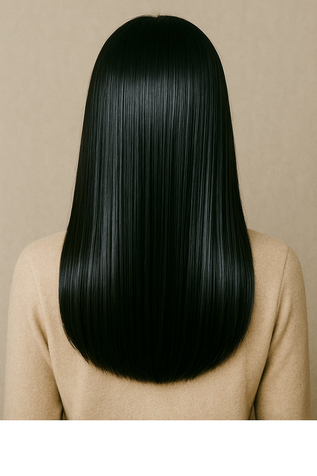 물미역 같은 찰랑거리는 머릿결 모습