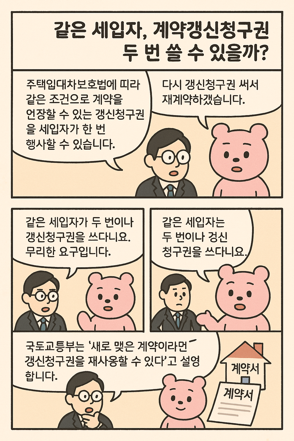 계약갱신청구권 만화 이미지