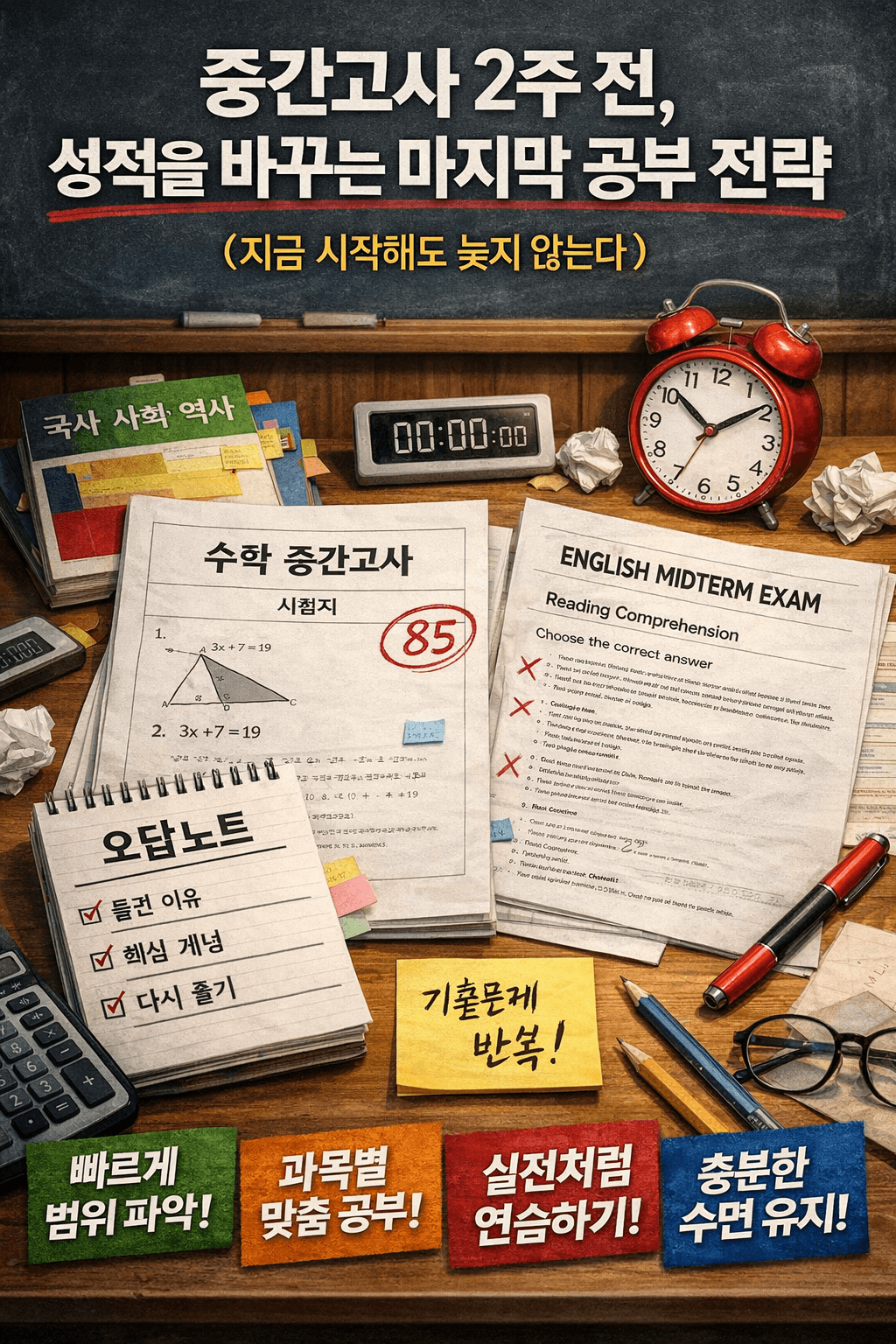 //중간고사 2주 전 //성적을 바꾸는 마지막 공부 전략