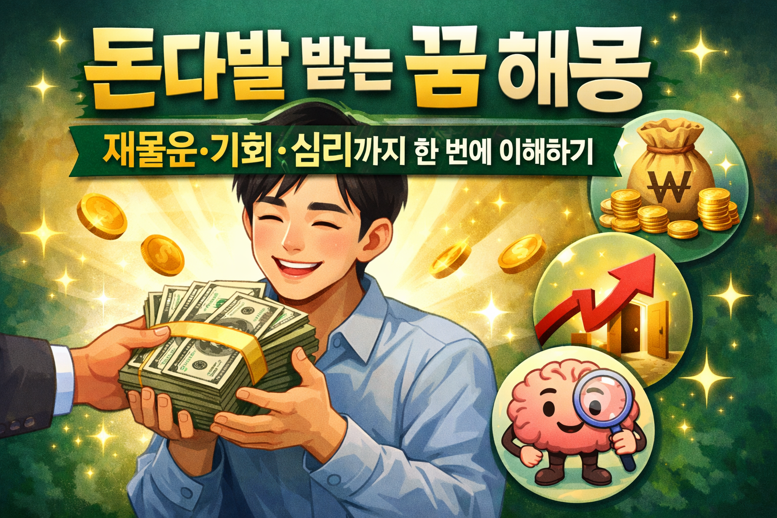 돈다발 받는 꿈 해몽