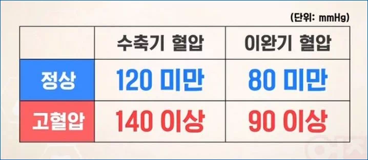 고혈압 수치