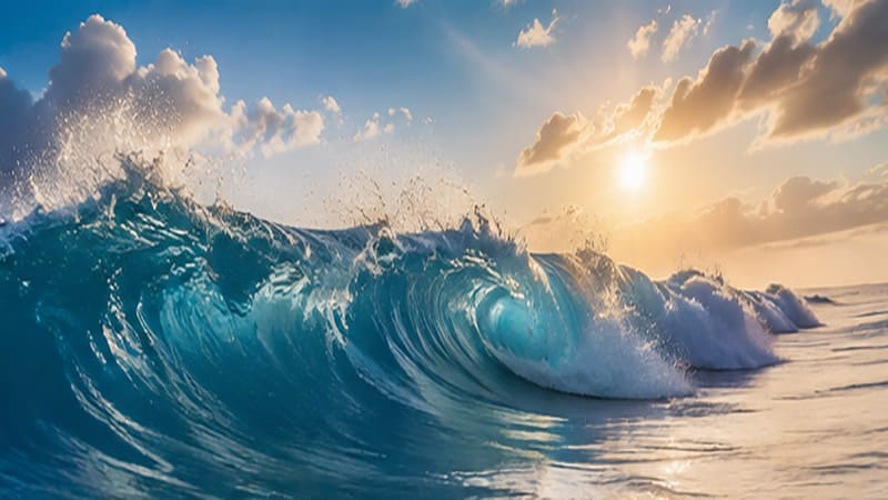 <img src="ocean-waves-duet.jpg" alt="해안가로 밀려드는 파도와 물결의 모습">