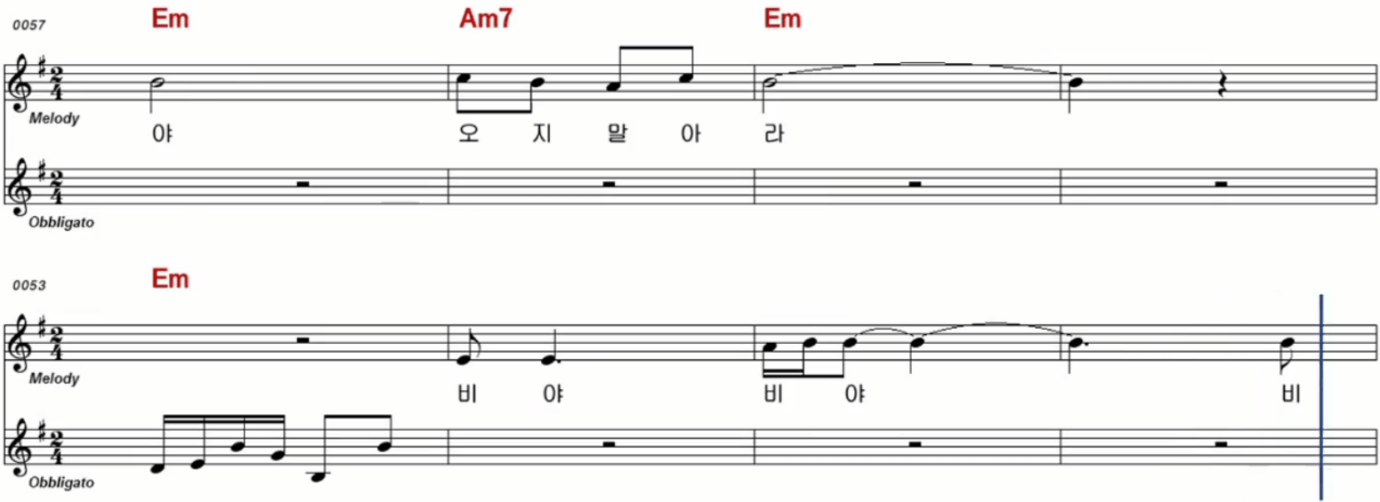 이승연 비에 젖은 비둘기 악보
