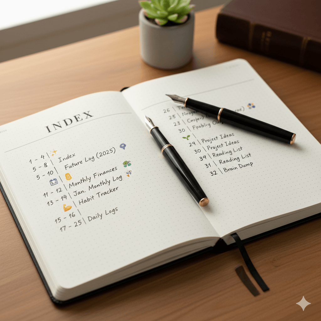 불렛 저널((BuJo) 기본 구성 요소와 다이어리 작성 규칙