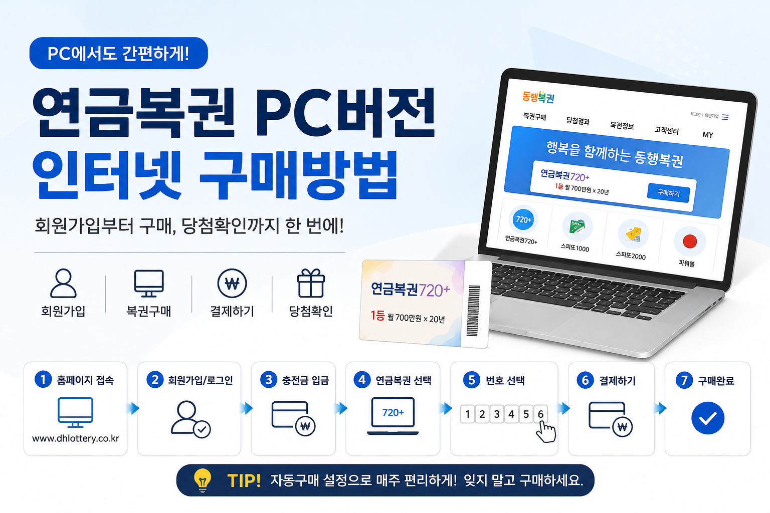 연금복권 인터넷 구매방법