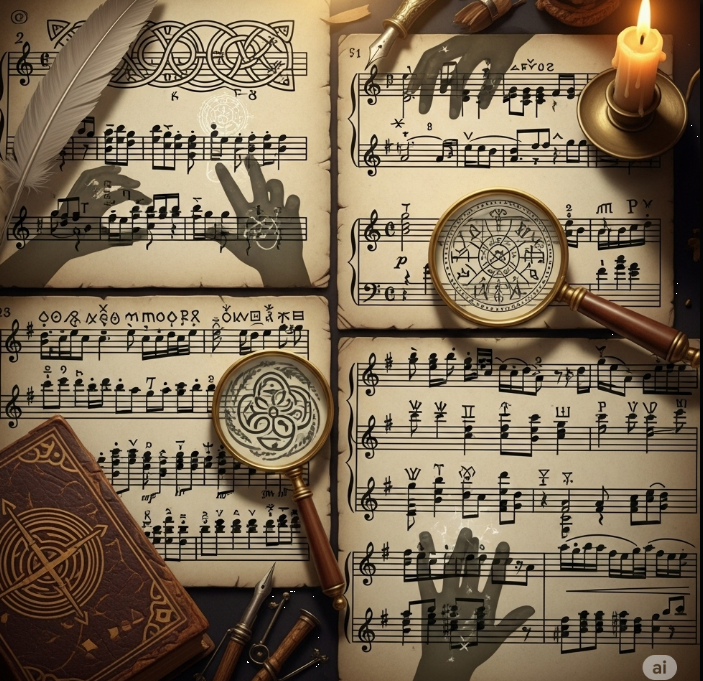 음악 속에 숨겨진 비밀코드 관련 그림