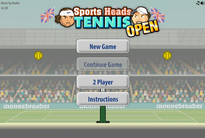2인용-대두테니스-플래시게임-메인-화면
