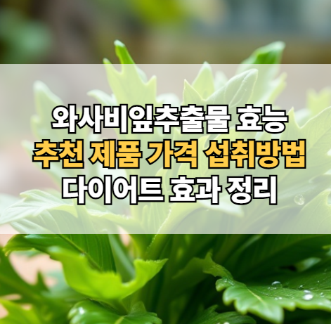 와사비잎추출물-효능-추천-제품-가격-섭취방법-다이어트-효과