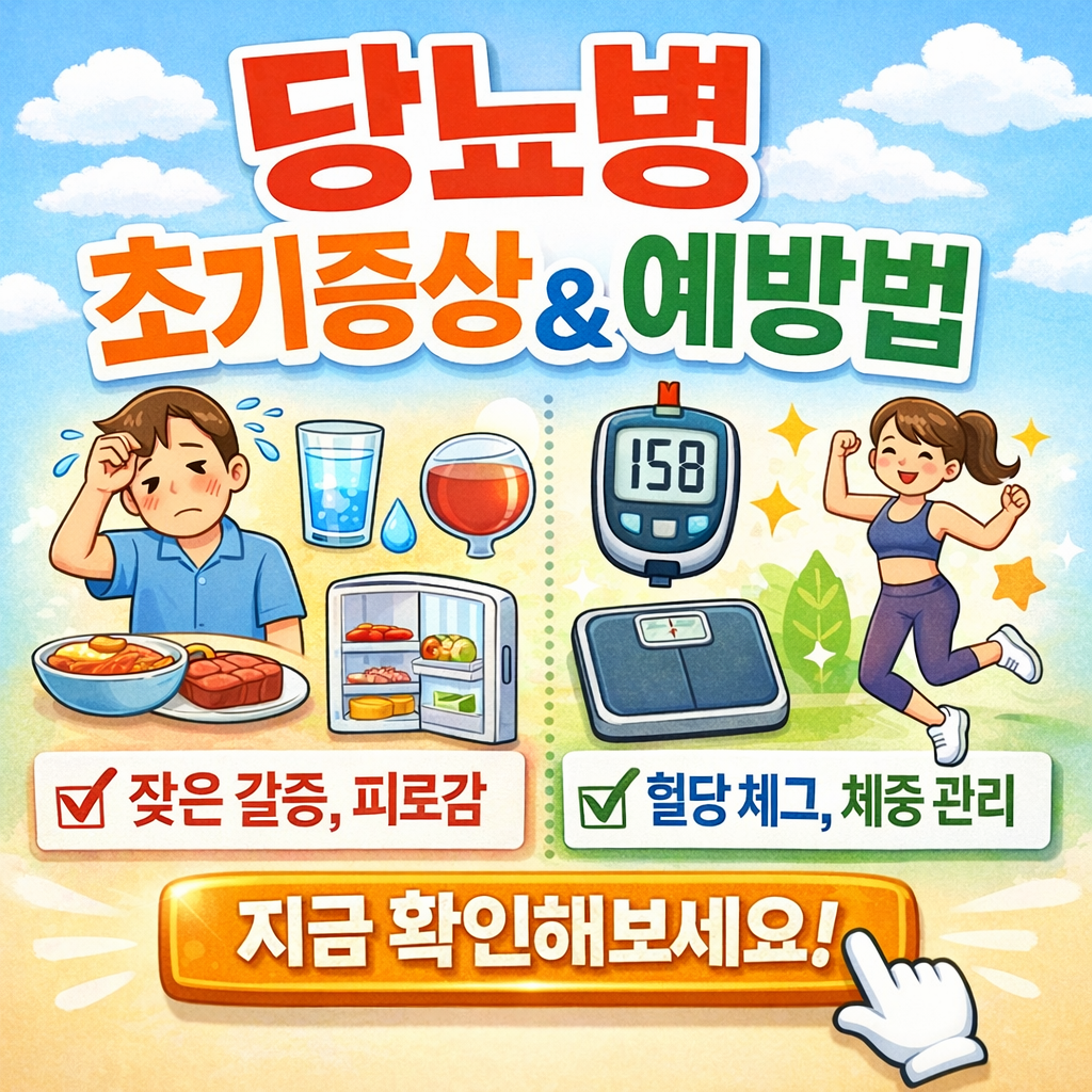 당뇨병 초기증상과 예방방법