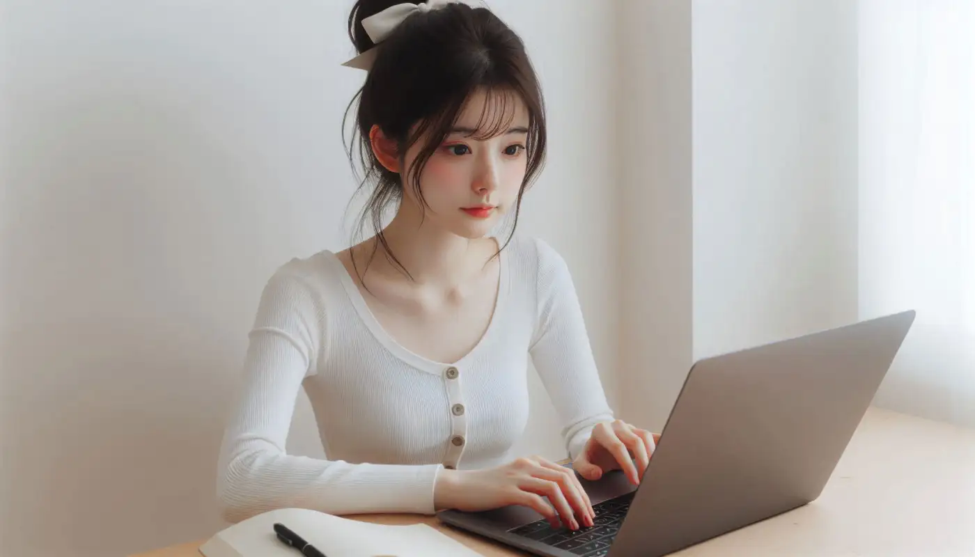 틱톡-수익-창출-방법을-알아보고-가상자산-관리하는-여성의-모습