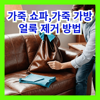 가죽 쇼파, 가죽 가방 얼룩 제거 방법