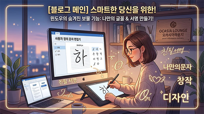 문자 편집기로 나만의 독특한 한글 특수문자&middot;서명 만드는 방법